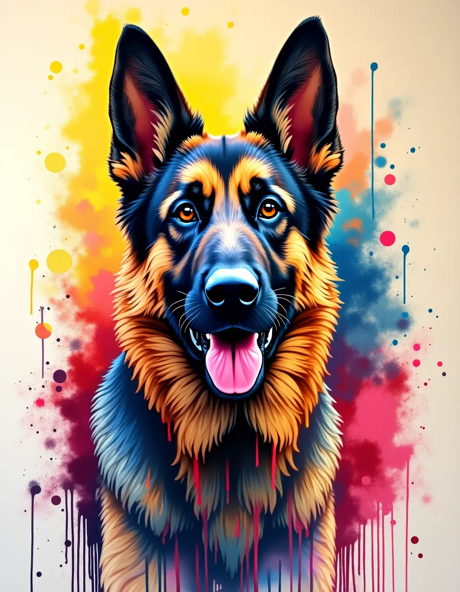 Color Burst Canine